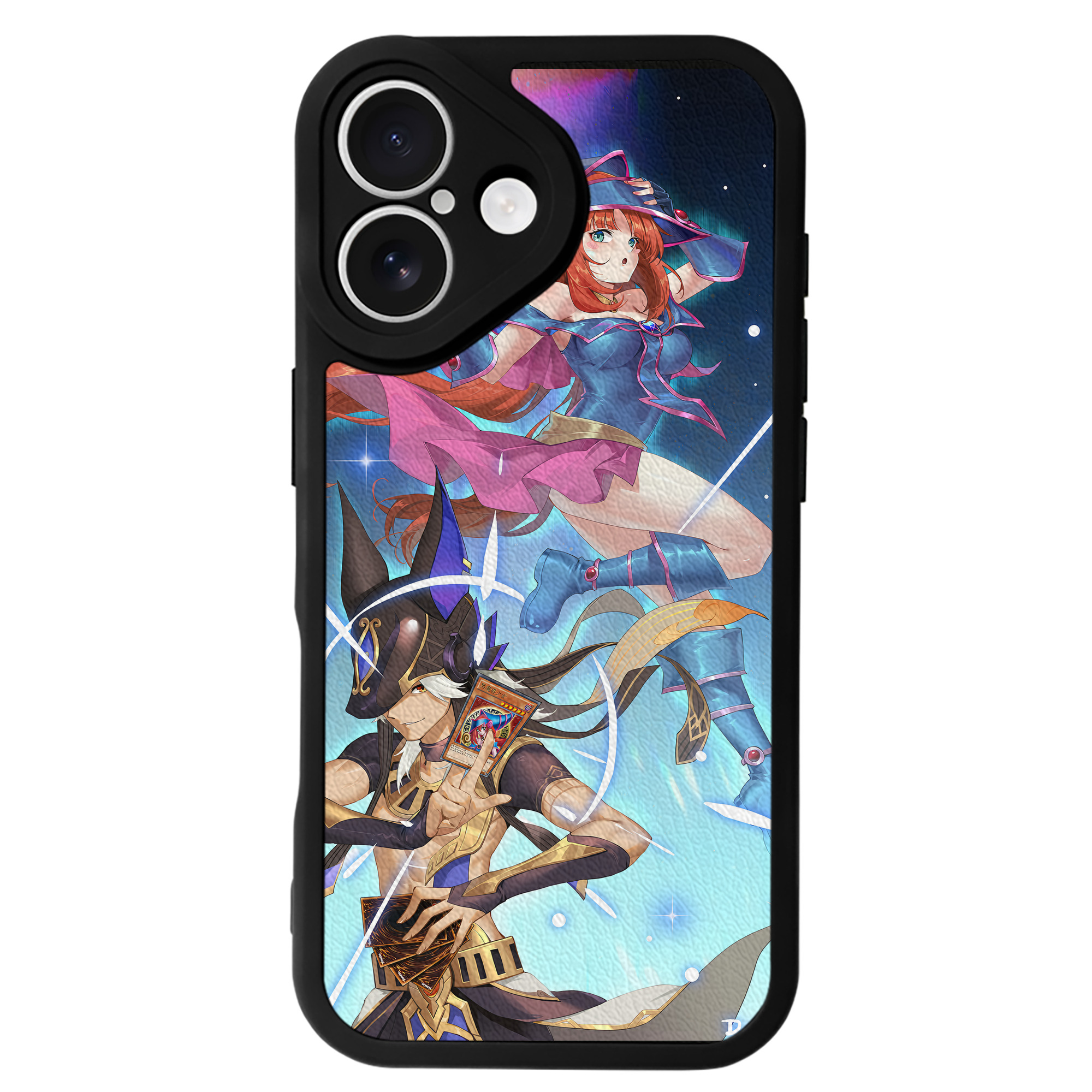 （画像用） 遊☆戯☆王 Yu-Gi-Oh! 【iPhone 16シリーズ対応】シリコンスマホケース（レザー調） 材質：シリコン